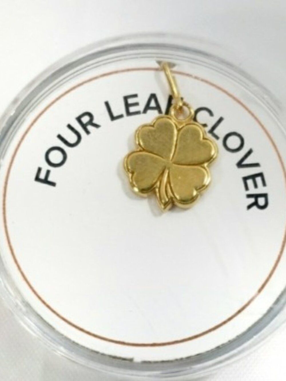 Alex and Ani Four Leaf Clover 14kt Necklace Charm 901